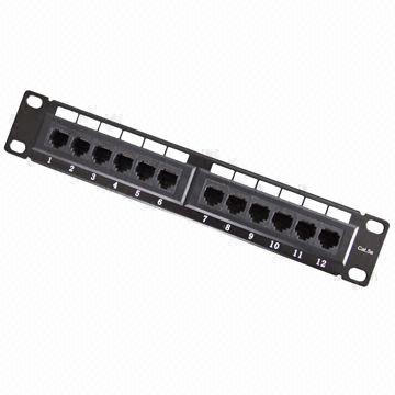 Cat5e UTP 12 Ports Patchfeld